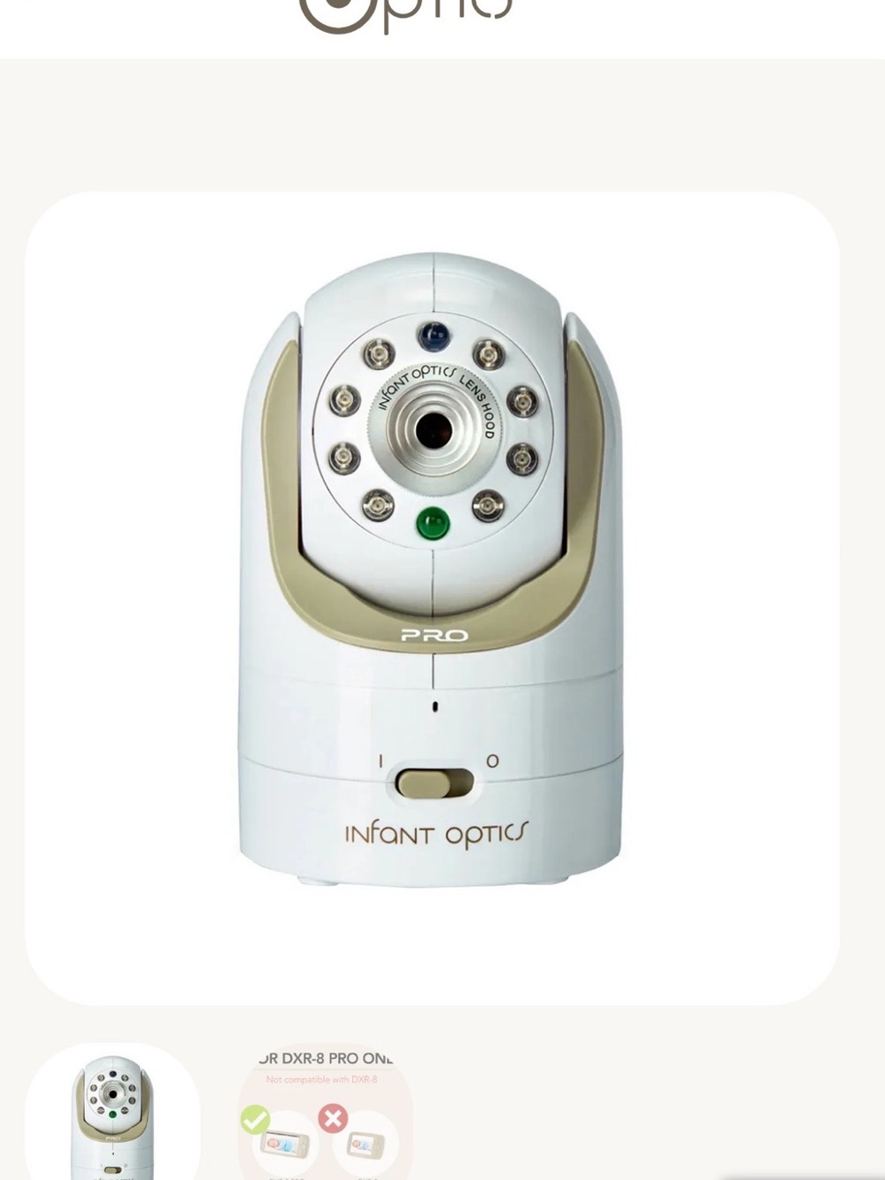 Infant Optics Pro White & Beige Digital Camera